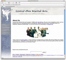 Central Ohio Martial Arts About Us Page